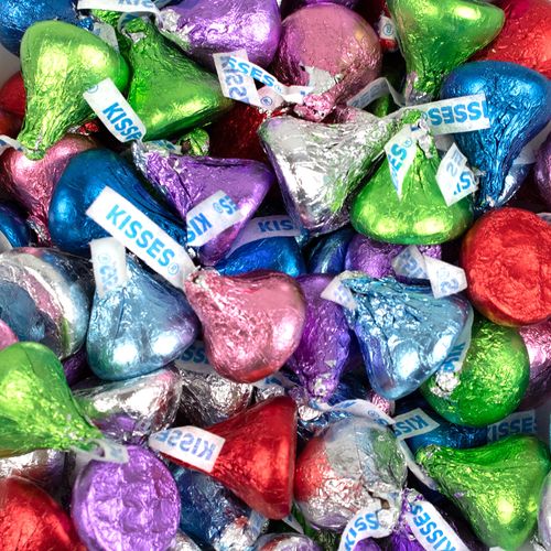 Hershey's Kisses Rainbow Mix Candy - 100ct Kisses
