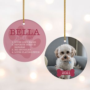 Personalized All About Pet Ornament
