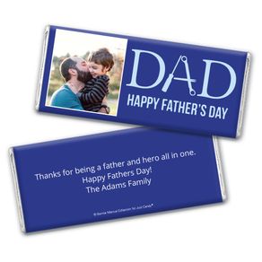 Personalized Bonnie Marcus Collection Father's Day Add Your Logo Chocolate Bar & Wrapper