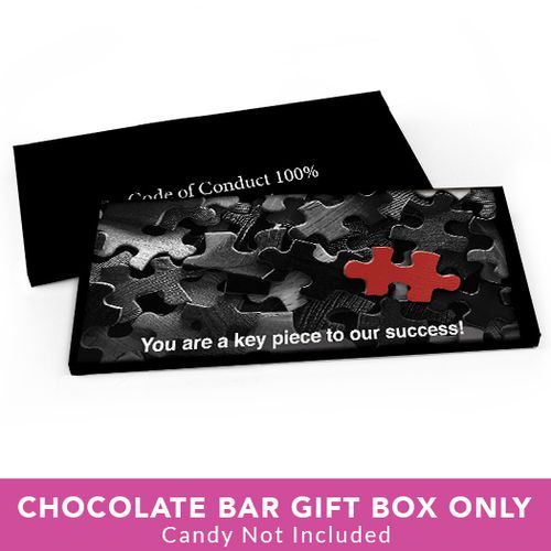 Deluxe Personalized Business Thank You Puzzle Candy Bar Favor Box