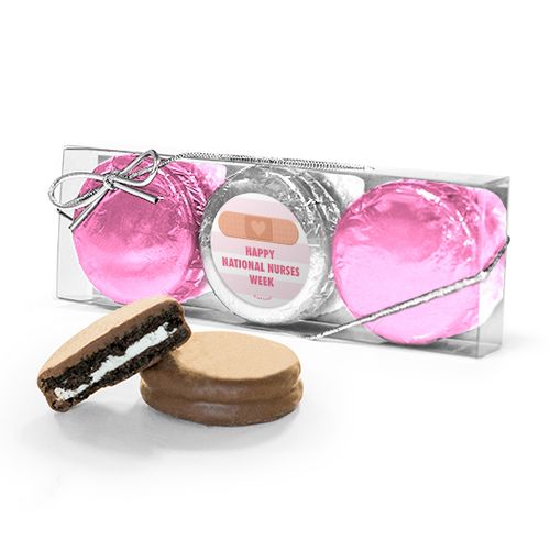 Bonnie Marcus Collection Nurse Appreciation Stripes 3PK Chocolate Covered Oreo Cookies