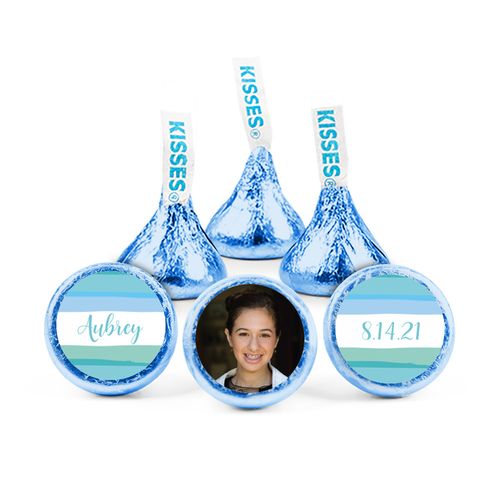 Personalized Bat Mitzvah Watercolor Blessing Hershey's Kisses