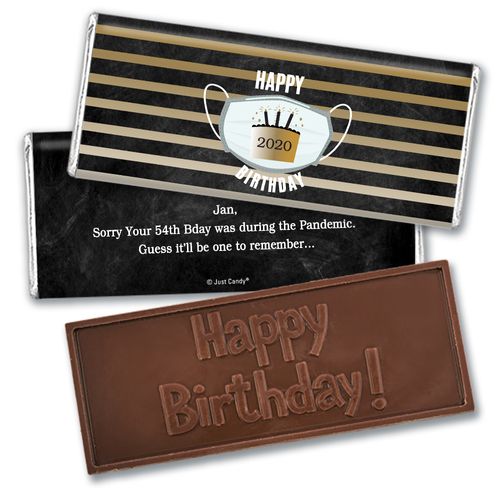 Personalized Birthday Embossed Chocolate Bar