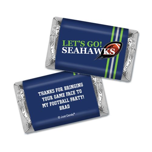 Personalized Hershey's Miniatures Seahawks Football Party