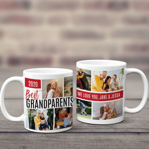 Personalized Best Grandparents Ever 11oz Mug Empty