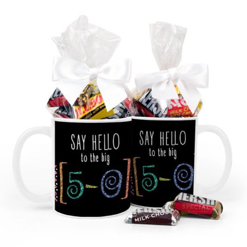 Birthday Big 5-0 11oz Mug with Hershey's Miniatures