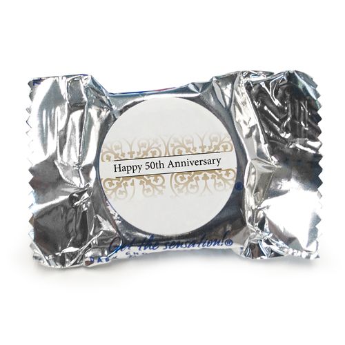 Anniversary Personalized York Peppermint Patties Golden 50th - pack of 70