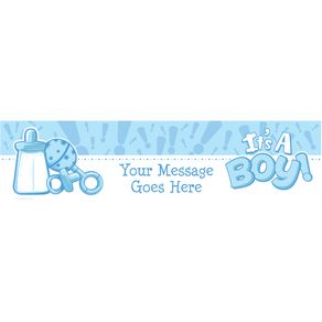 Personalized Twinkle Boy 5 Ft. Banner