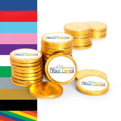 Business Promotional Chocolate Coins Add Your Logo (84 Pack)