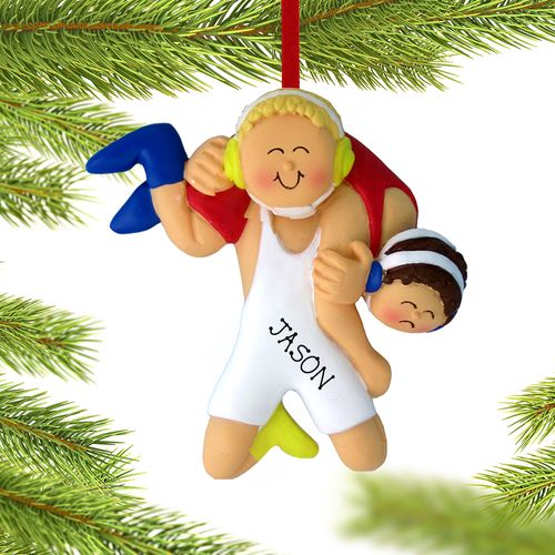 Wrestling Male Ornament