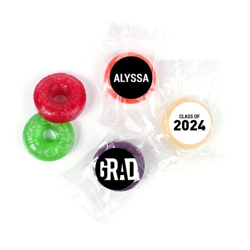 Graduation Personalized LifeSavers 5 Flavor Hard Candy "Grad" and Year