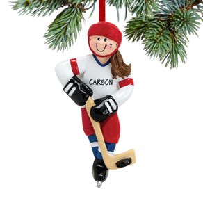 Hockey Girl Ornament