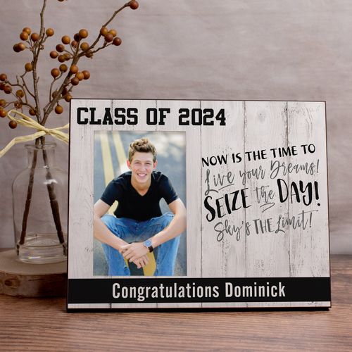 Personalized Graduation Seize the Day Picture Frame