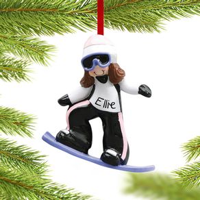Snowboarder Girl Ornament