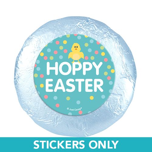 Easter Blue Chick 1.25" Stickers (48 Stickers)