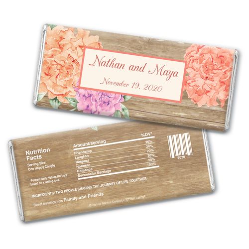 Bonnie Marcus Collection Personalized Chocolate Bar Wrappers Personalized Candy Wedding Favors Beautiful Love