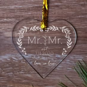 Love is Love Wedding - MR Ornament