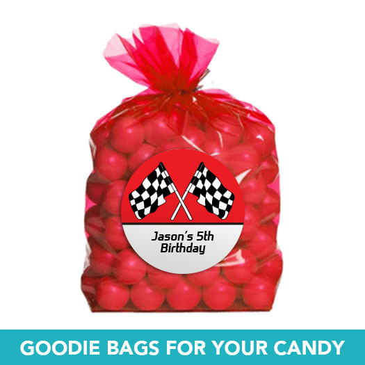 Personalized Kids Birthday Racing Themed Deluxe Candy Buffet ...