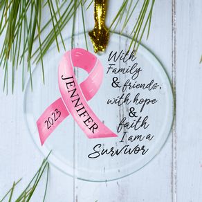 Ribbon With Inspiring Words Ornament
