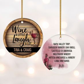 Wine Drinkers Ornament