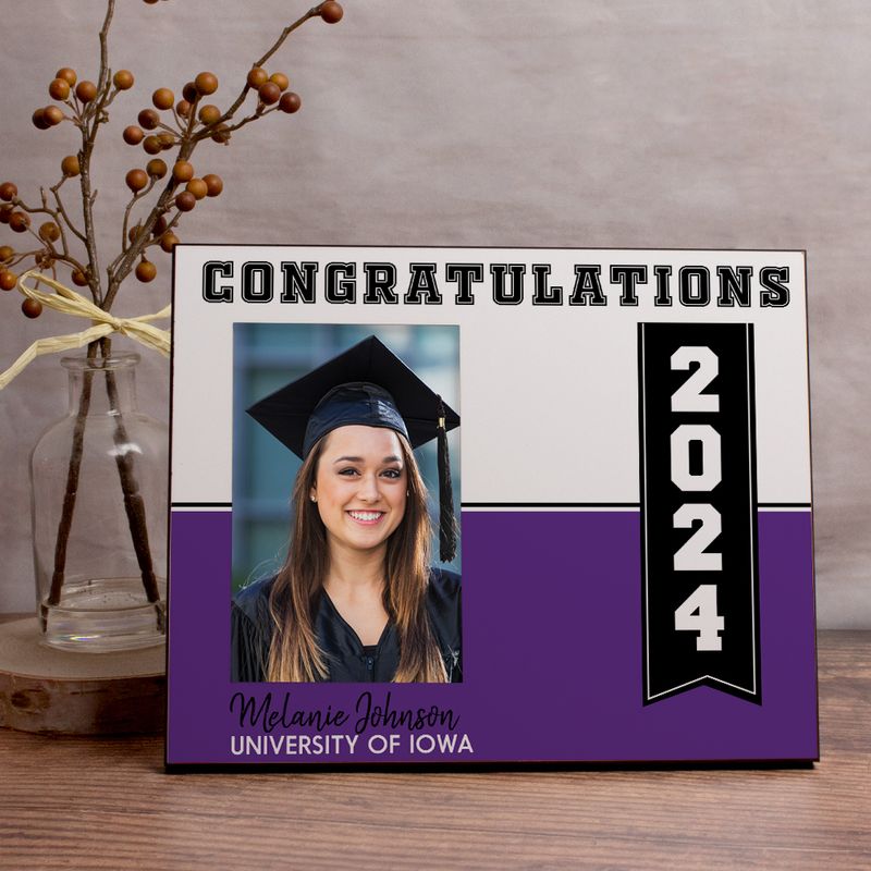 Personalized Graduation Color Block Picture Frame - JustCandy.com