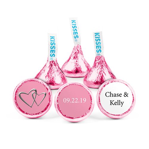 Personalized Wedding Linked Hearts Hershey's Kisses