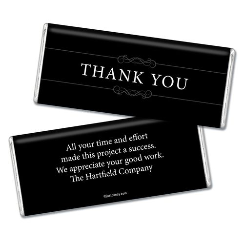 Thank You Personalized Chocolate Bar Simple