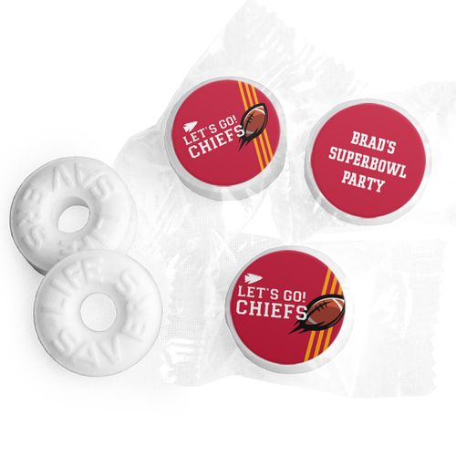 Personalized Chiefs Football Party Life Savers Mints