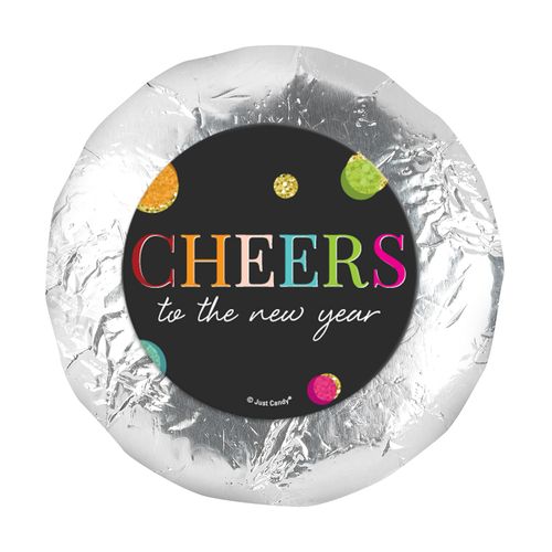 Personalized New Year's Eve Cheers 1.25" Stickers (48 Stickers)