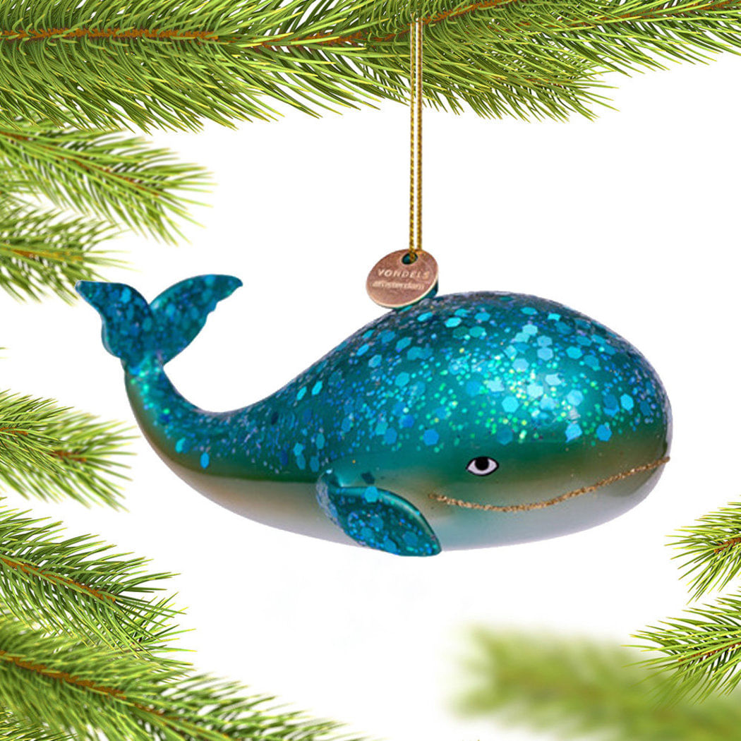 Giant Blue Whale Ornament