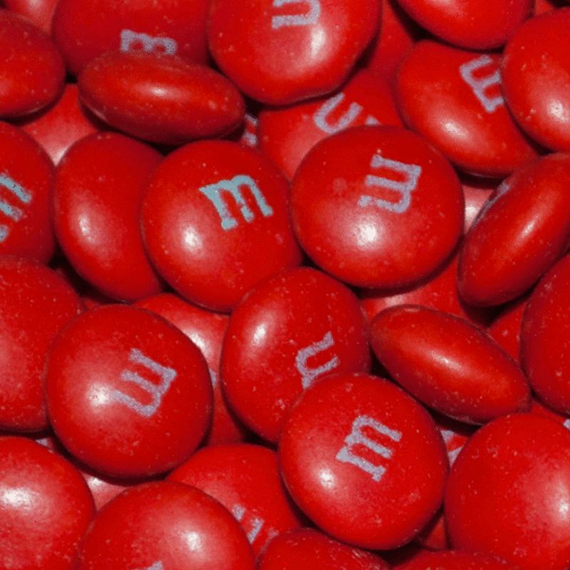M&M's Milk Chocolate Candy - Red: 2LB Bag
