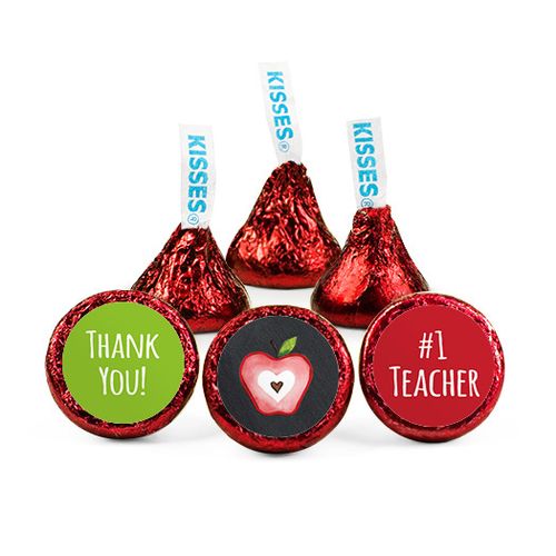 Personalized Teacher Appreciation Apple Hershey's Kisses