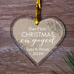 First Engaged Ornament