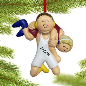 Wrestling Male Ornament