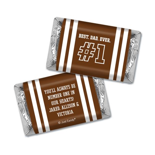 Personalized Father's Day #1 Dad Hershey's Miniatures