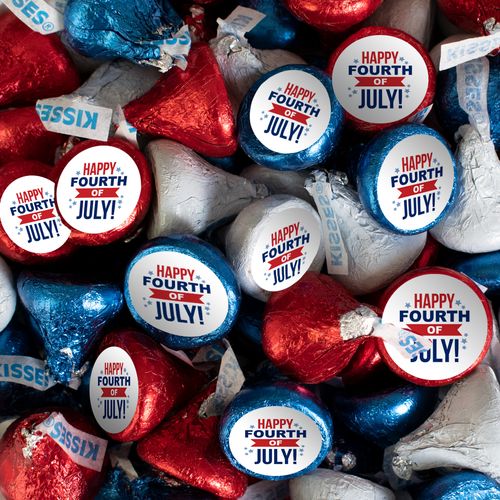 DIY Patriotic Hershey's Kisses Candy and 4th of July Stickers