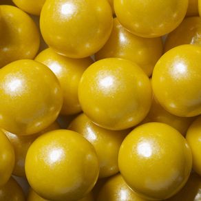 Yellow Shimmer 1-inch Gumballs