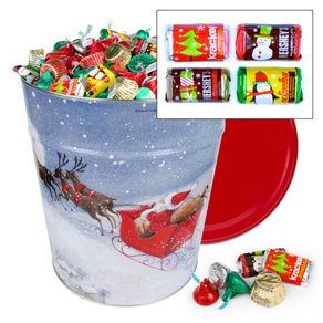 Santa's Sleigh Hershey's Holiday Mix 16 lb Tin