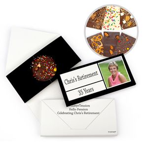 Personalized Retirement Colorful Kudos Gourmet Infused Belgian Chocolate Bars (3.5oz)
