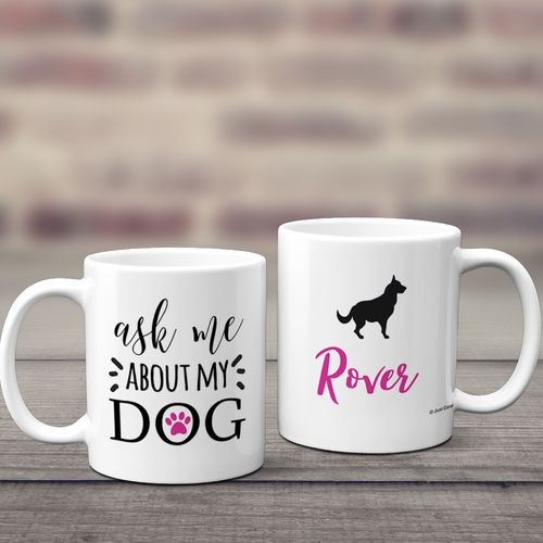 Personalized About My Dog (Mutt) 11oz Mug Empty