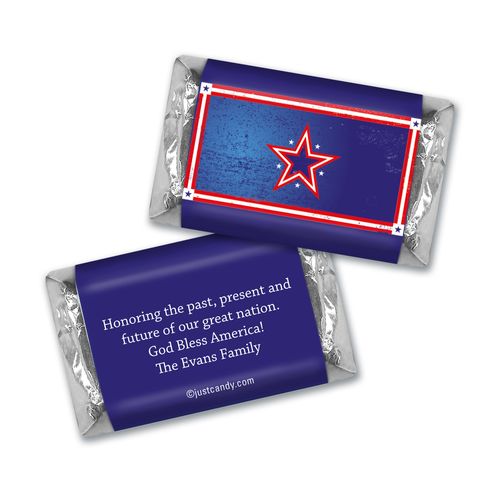 Personalized Patriotic Hershey's Miniatures Patriotic Star