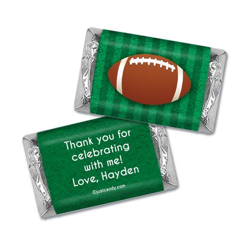 Birthday Personalized Hershey's Miniatures Wrappers Large Football