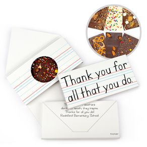 Personalized Teacher Appreciation You Rule Gourmet Infused Belgian Chocolate Bars (3.5oz)