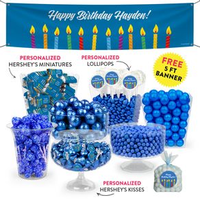 Personalized Birthday Candles Deluxe Candy Buffet