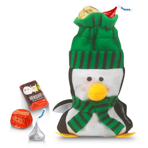 Little Green Penguin Bag 1/2lb Hershey's Holiday Mix
