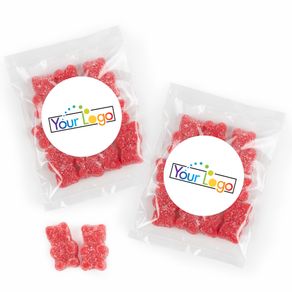 Personalized Business Add Your Logo Candy Bags with Gummi Bears