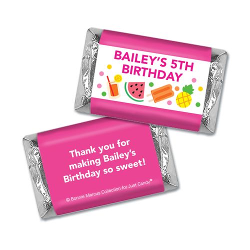 Personalized Bonnie Marcus Tropical Birthday Mini Wrappers Only