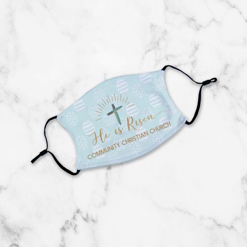 Personalized Youth Face Mask - He is Risen
