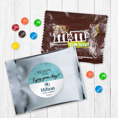 Personalized Promotional Enjoy Your Stay! Milk Chocolate M&Ms