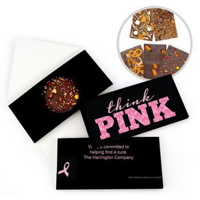 Personalized Bonnie Marcus Breast Cancer Awareness Pink Power Gourmet Infused Belgian Chocolate Bars (3.5oz)